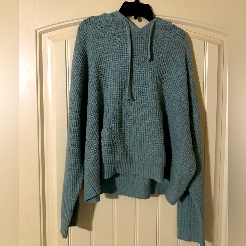 Soft knit hoodie sweater